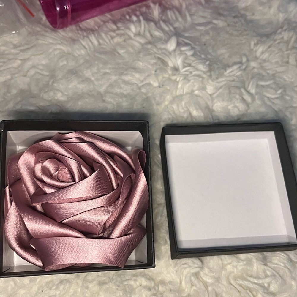 Pink Rose Hair Clip or Brooch - Picture 4 of 4